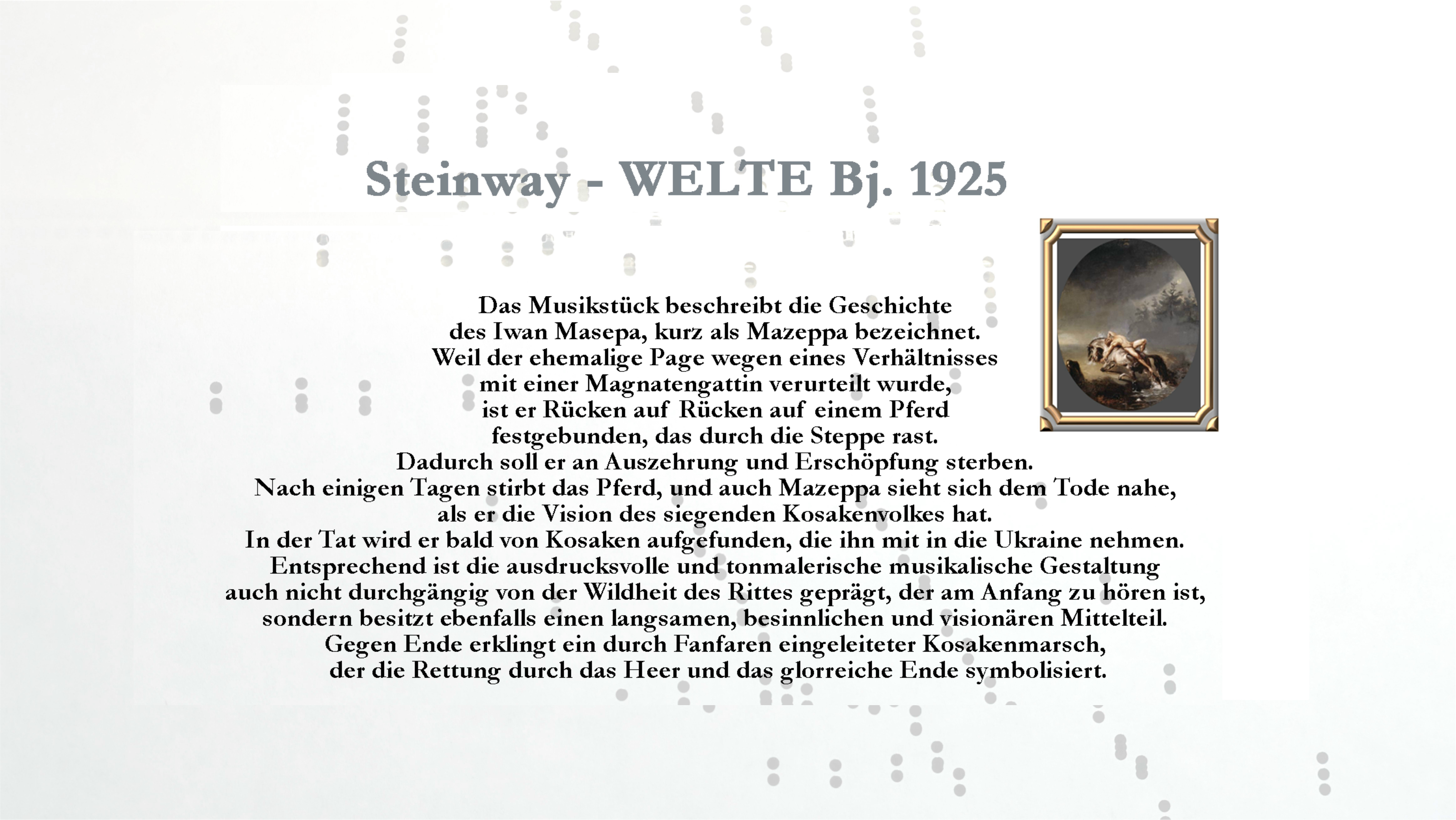 Mazeppa Geschichte